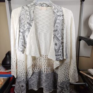 Altard State Sweater Off White W/Gray Sm.